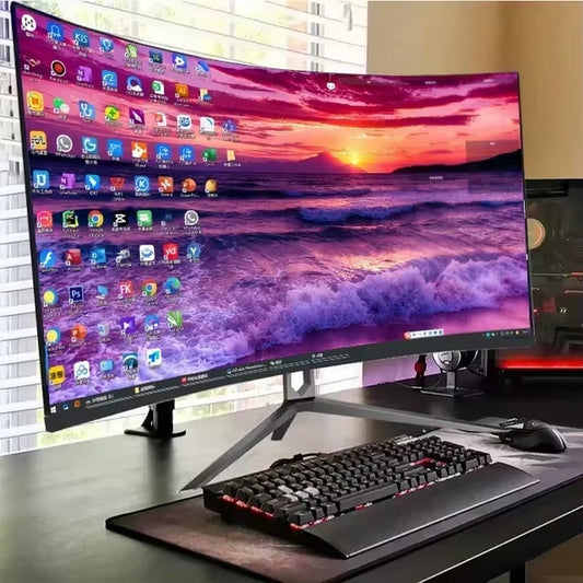 Best Gaming Monitor 2K Most Popular Curved Lcd Monitor 34Inch Gaming Screen Monitors